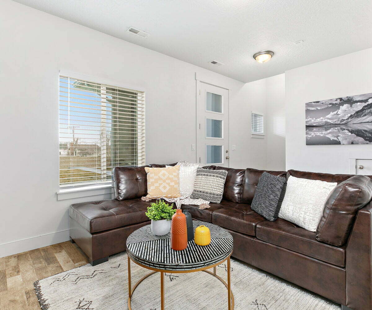 Living room photo of a 3 bedroom furnished townhome near Salt Lake City, UT