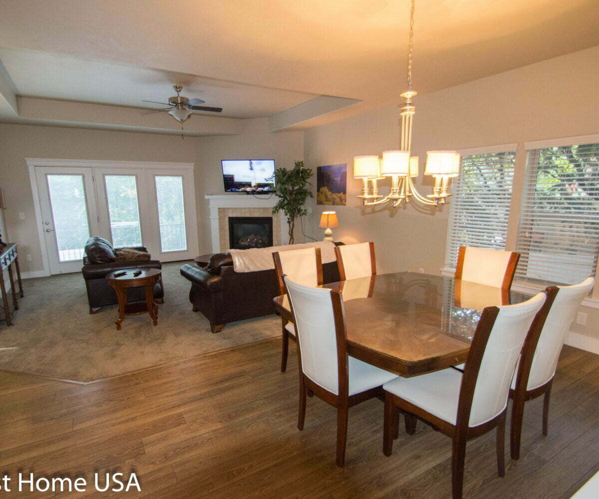 Dining room photo of furnished 4 bedroom home in Cottonwood Heights, UT.